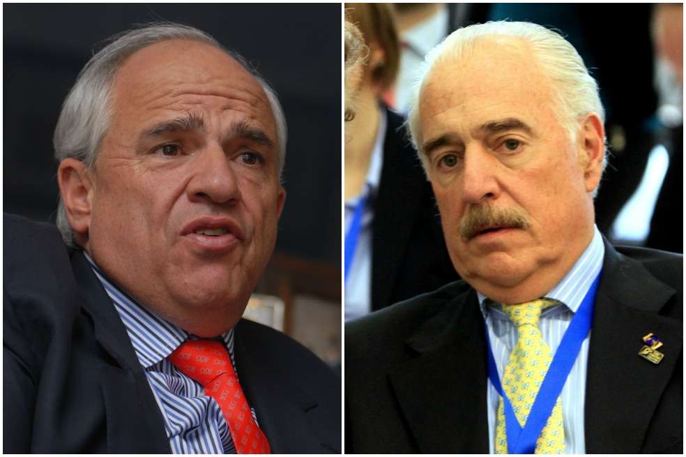 Los expresidentes Ernesto Samper y Andrés Pastrana. /Archivo