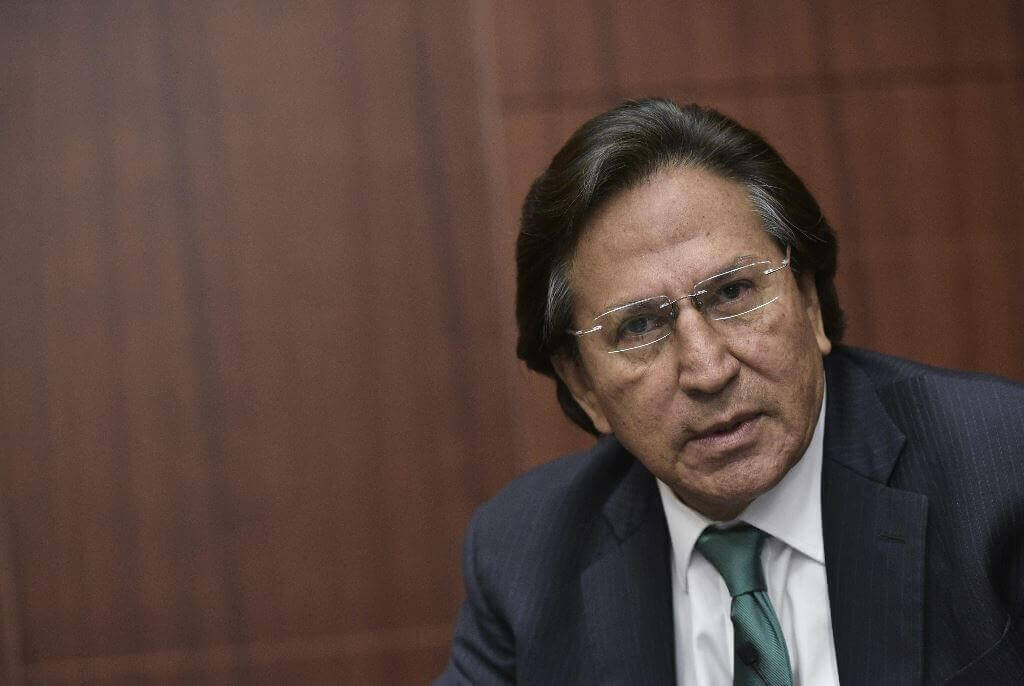 El expresidente Alejandro Toledo es acusado de haber recibido coimas de la constructora Odrebecht en Perú. / AFP