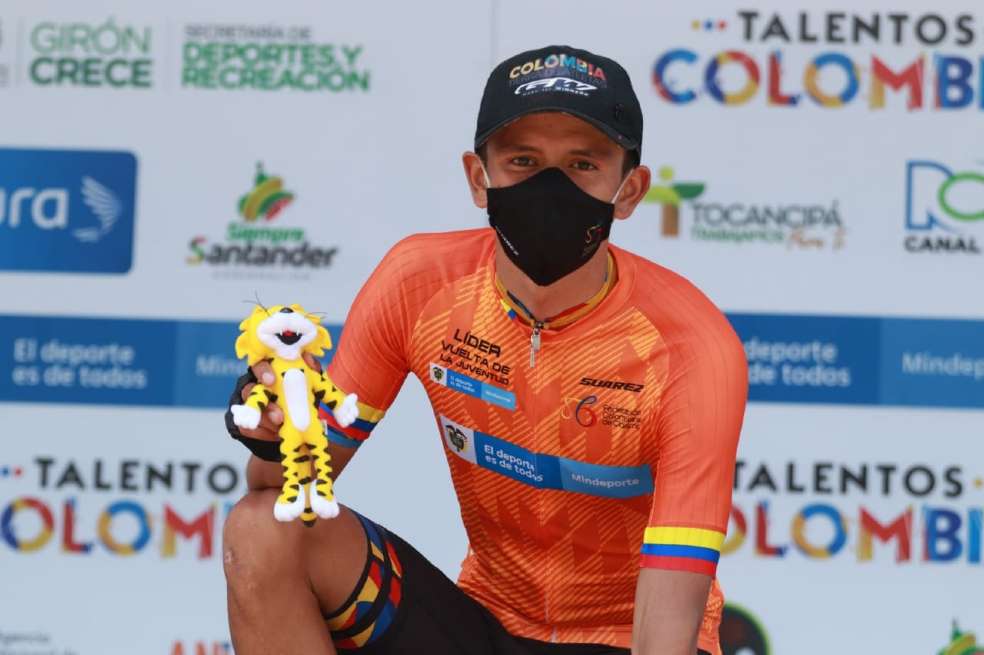 Jesús David Peña, líder de la Vuelta de la Juventud 2021.