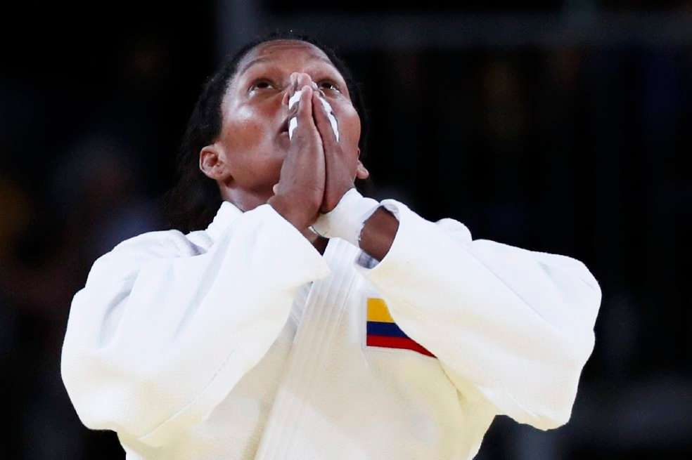 La medallista colombiana Yuri Alvear, plata en los Olímpicos de Río 2016. / Efe