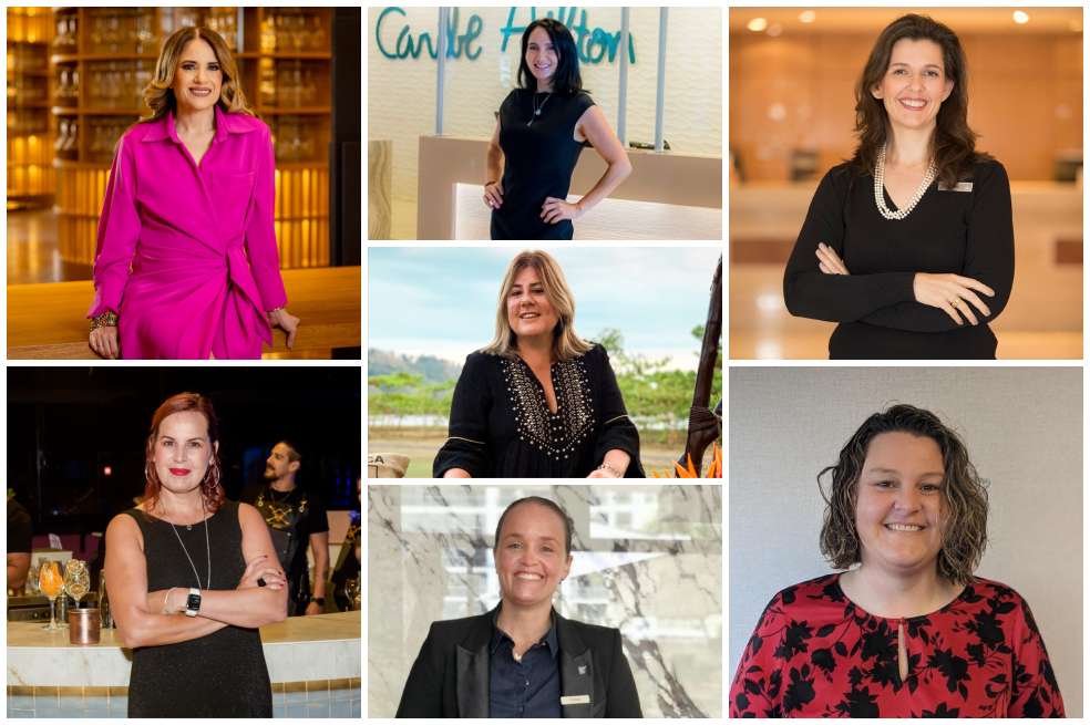 Marcela Steffens, Sharilyn Toko-Alfonso, Laura Castagnini, María Florencia Arenaza, Gabriela Gadea, Maria Pia Muto y Katie Ward.