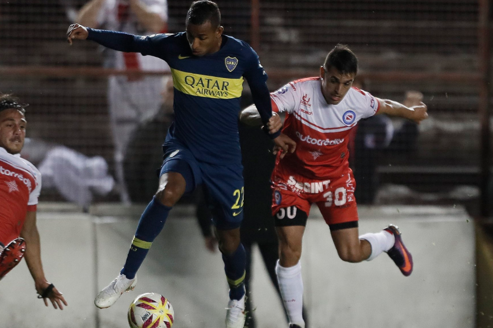 Sebastián Villa, delantero colombiano de Boca Juniors. / AFP