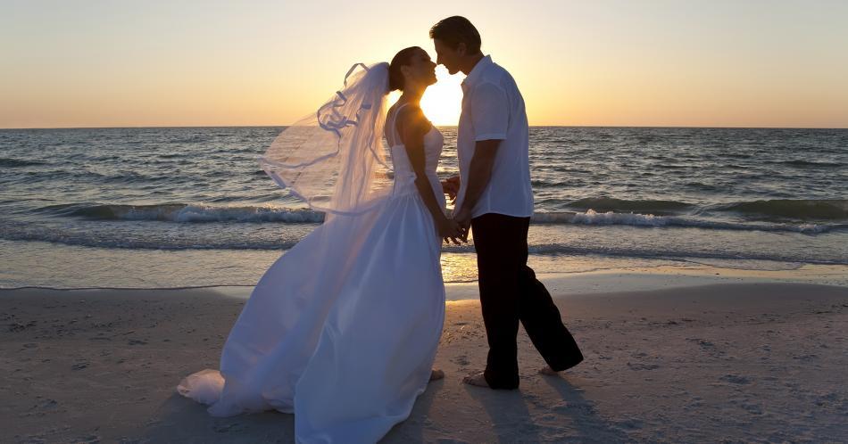 El placer de dar el "sí" frente al mar