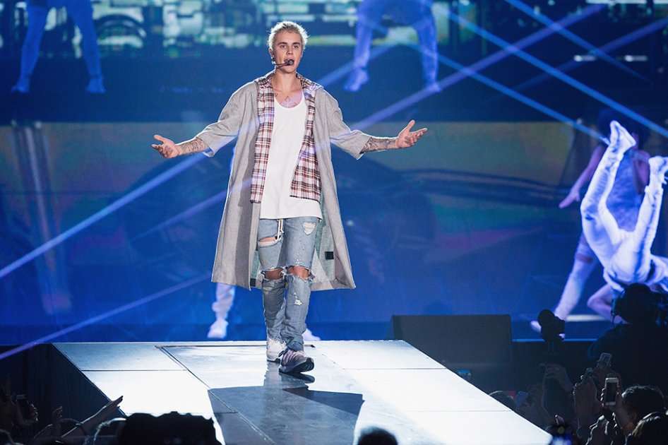 Justin Bieber en concierto. / AFP