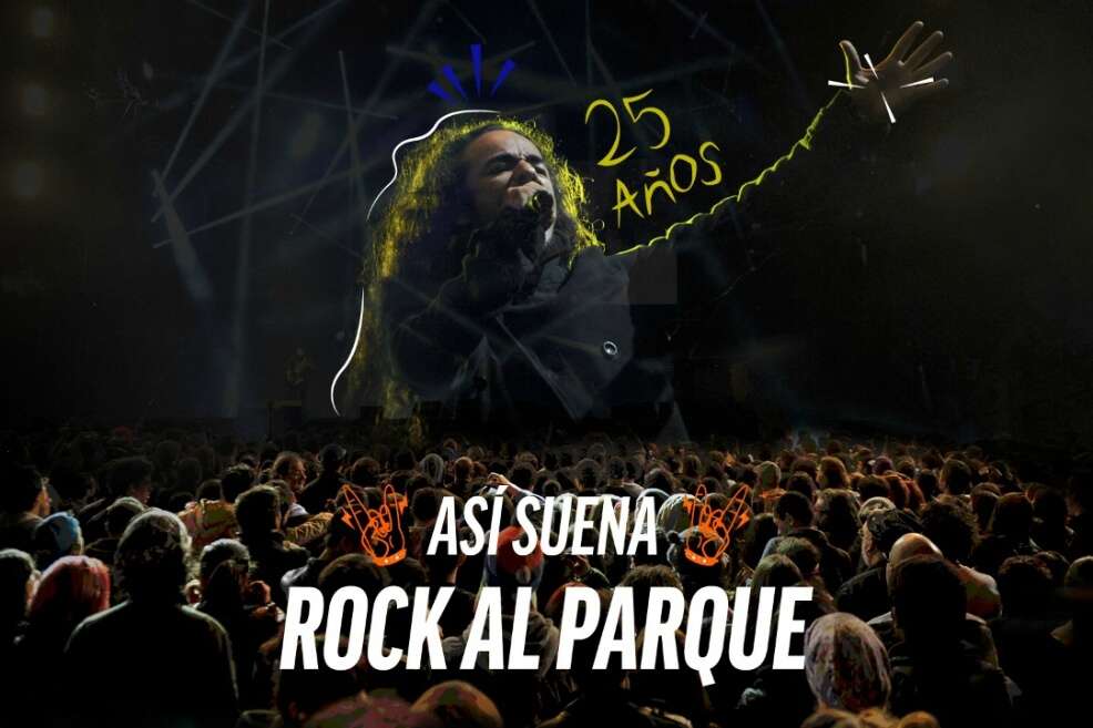 Rock al Parque cumple 25 años, escuche en Así suena Rock al parque cómo eran los primeros años de ese festival que está cumpliendo 25 años. / Ilustración: Laura Chambueta - @lchambu / El Espectador