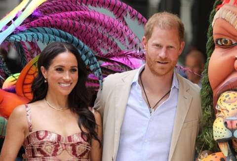 Fotos: Así fue la llegada del príncipe Harry y Meghan Markle a Colombia
