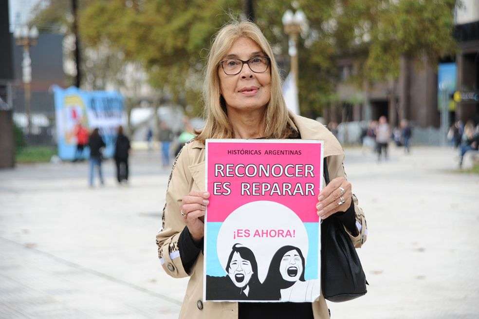 Fabiana Gutierrez, mujer trans sobreviviente al terrorismo de Estado de la última dictadura argentina.