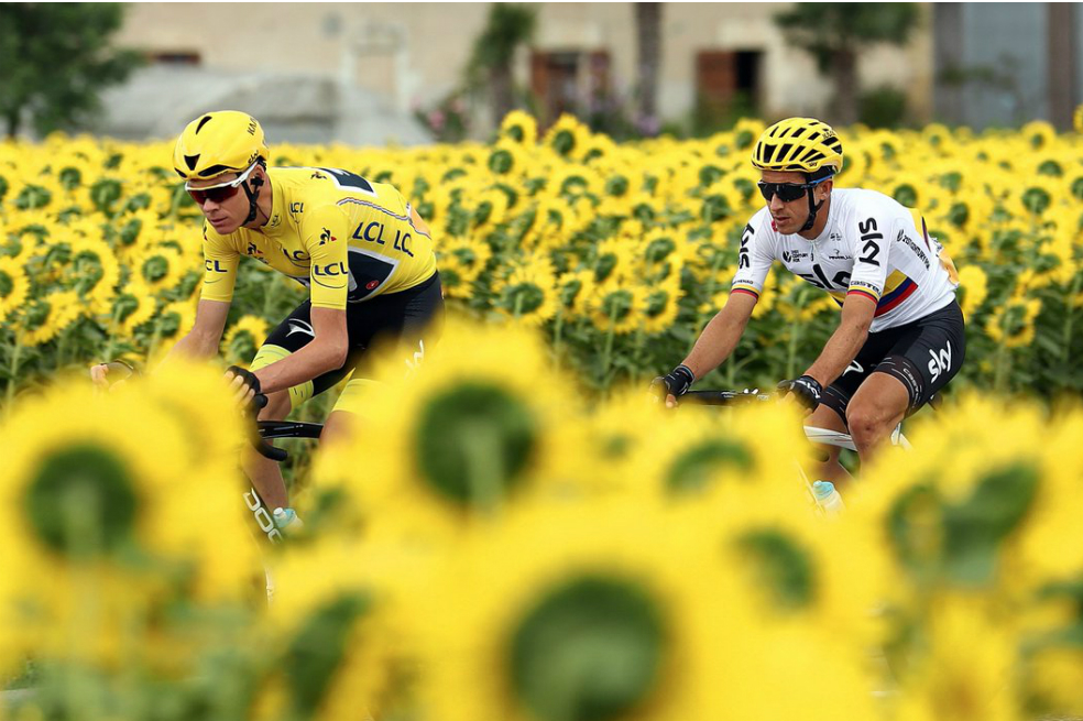 Sergio Luis Henao se consolidó en este Tour como el gregario de lujo de Chris Froome. / @TeamSky