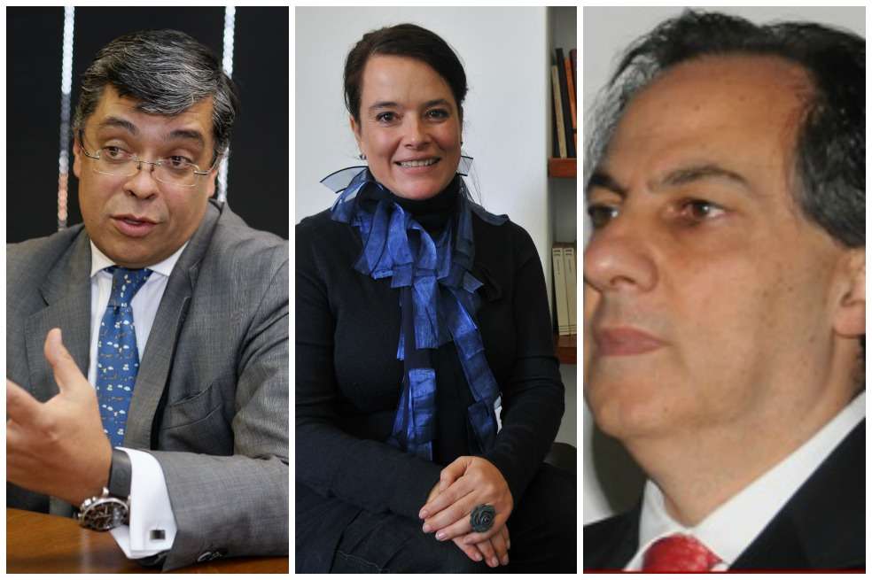 Julio Sampedro, de la Universidad Javeriana. / Helena Alviar, de la U. de los Andes. / Antonio Aljure, de la Universidad del Rosario.  Semana / Diana Sánchez  - El Espectador / U. del Rosario