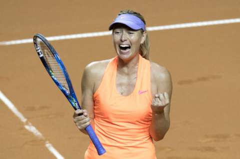 Sharapova avanza a semifinales del torneo de Stuttgart