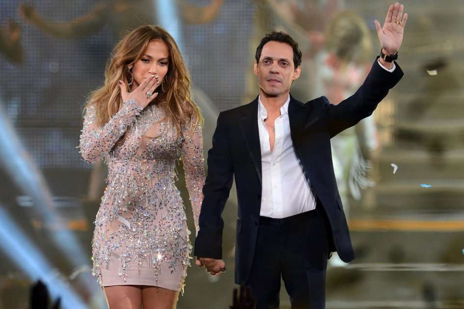 Jennifer López y Marc Anthony en 2012.