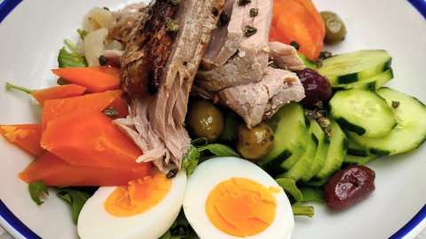 Receta para preparar la ensalada del día siguiente