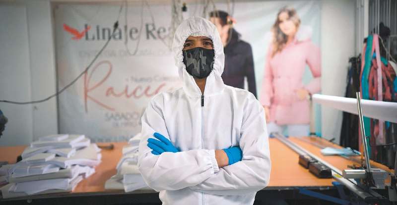 Fábrica de overoles y tapabocas