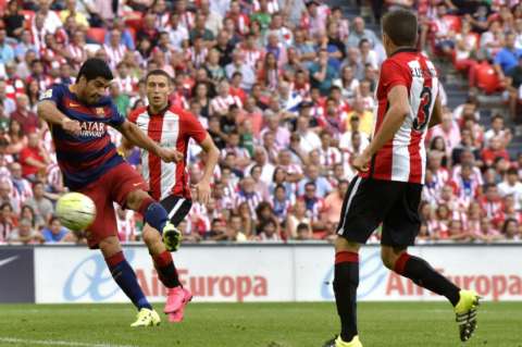 Luis Suárez le da la victoria al Barcelona ante un Athletic cansado