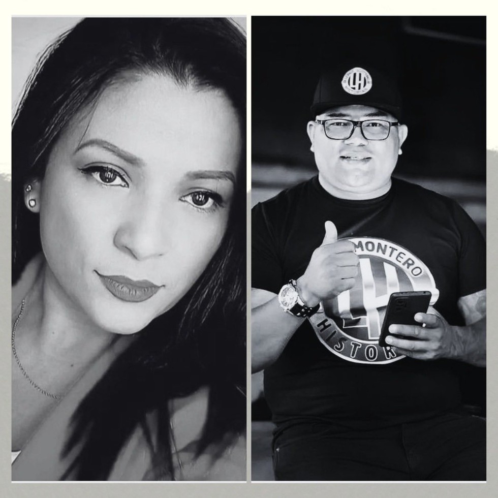 Dilian Contreras y Leiner Montero. sus rostros en blanco y negro