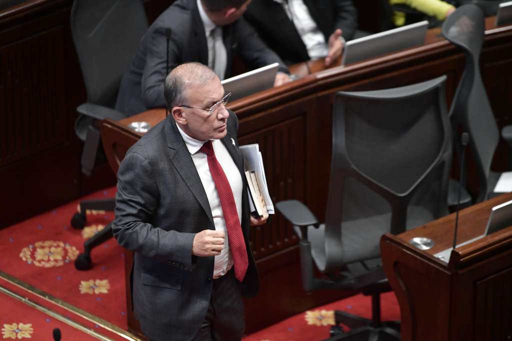 En el debate de Moción de Censura al canciller Álvaro Leyva en la Cámara de representantes del Congreso de la República
