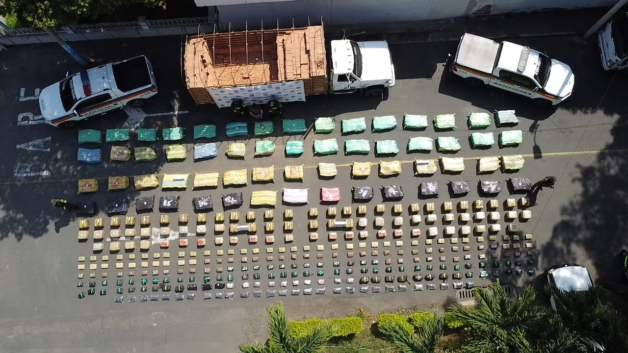 Incautación de 3,2 toneladas de marihuana en el Valle del Cauca