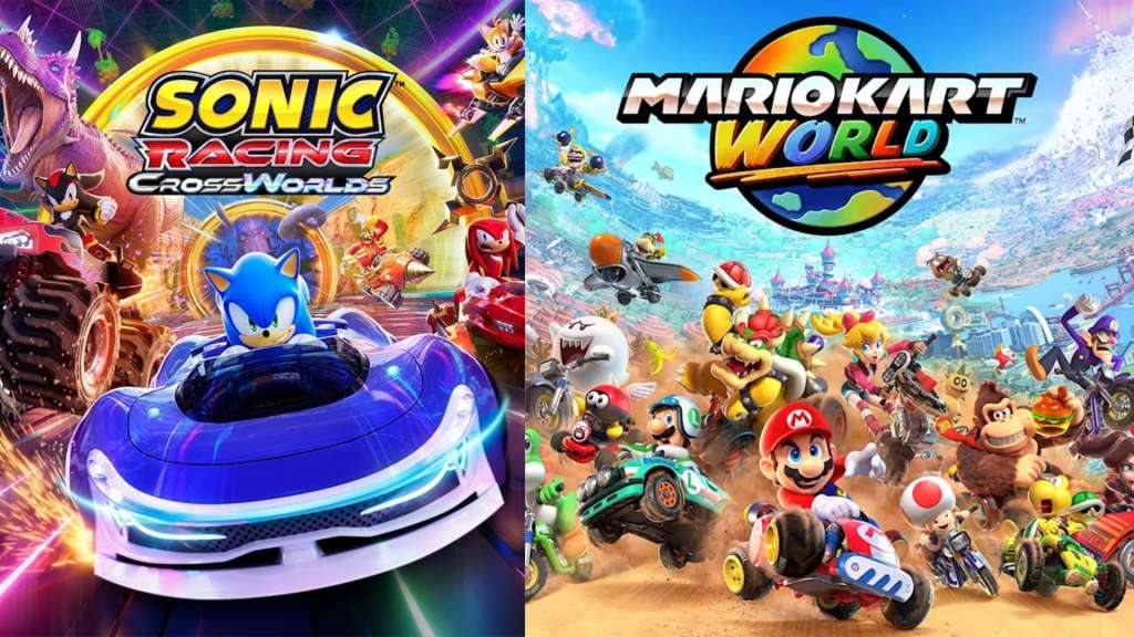 Esta rivalidad entre Sonic Racing: Crossworlds y Mario Kart World recuerda a la eterna pelea de los años 80 y 90 entre Sega y Nintendo.