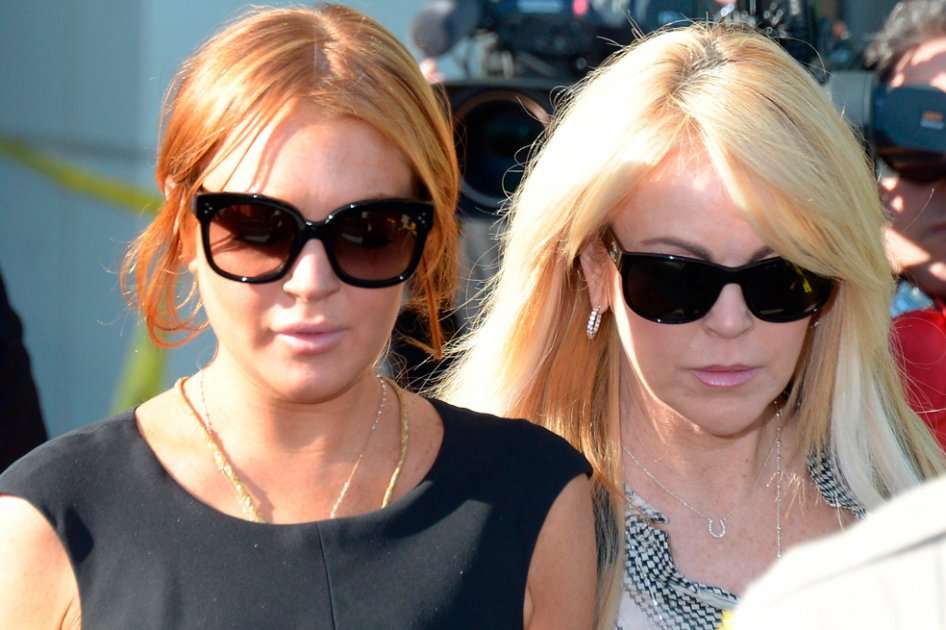 Lindsay Lohan y su madre Dina.