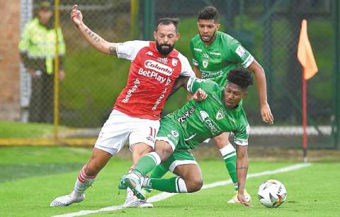 Santa Fe salvó el empate contra Equidad en el inicio de la Liga BetPlay