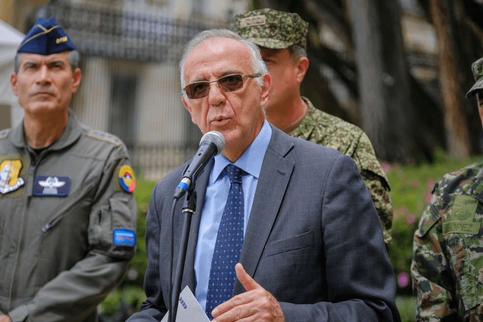 Iván Velásquez, saliente ministro de Defensa de Colombia.