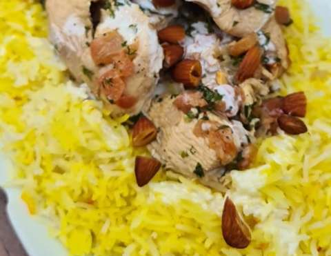 Receta para hacer arroz basmati con ghee, azafrán y butter chicken