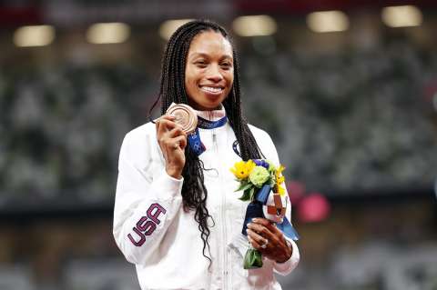 Allyson Felix logró récord de medallas en los Juegos Olímpicos de Tokio 2020