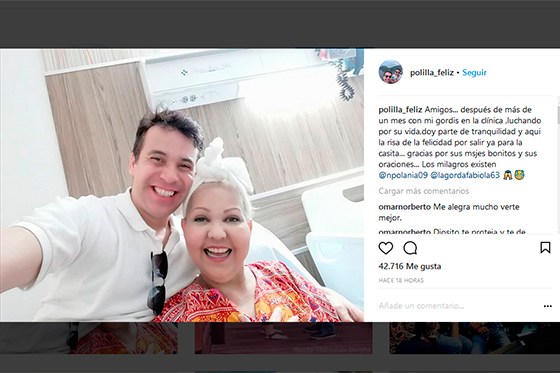 Fabiola «la gorda» Posada sale de la clínica
