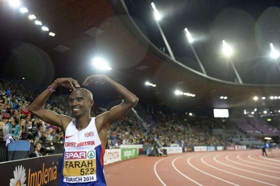Mo Farah iniciará su temporada en Lisboa. Foto: AFP