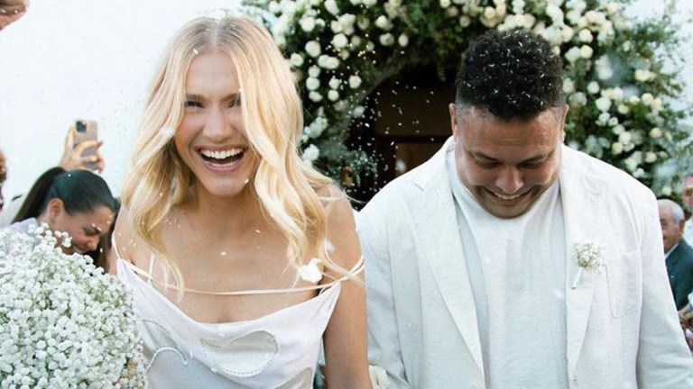 Ronaldo se casó con Celina Locks y suma su cuarto matrimonio