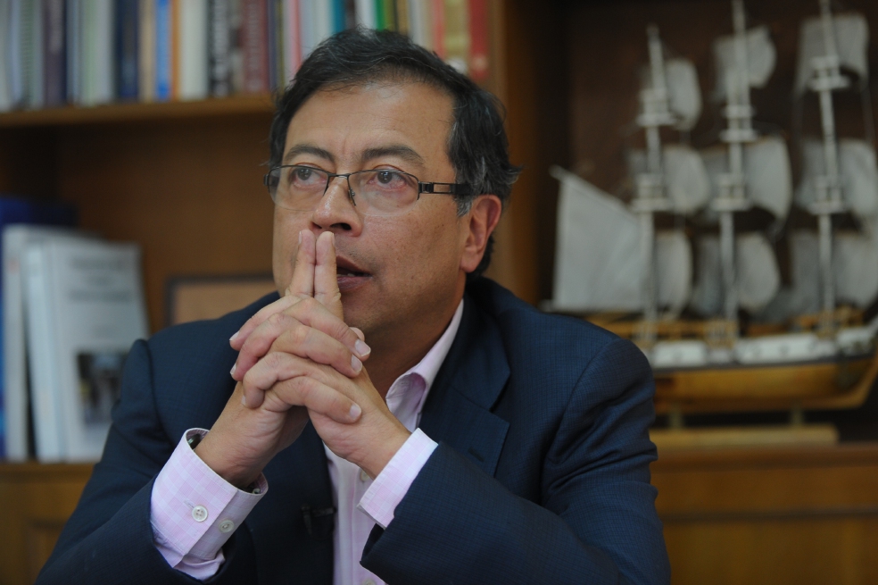 Petro ha llamado a la movilización de Colombia Humana el próximo miércoles, día en que también hay marchas estudiantiles. / Archivo