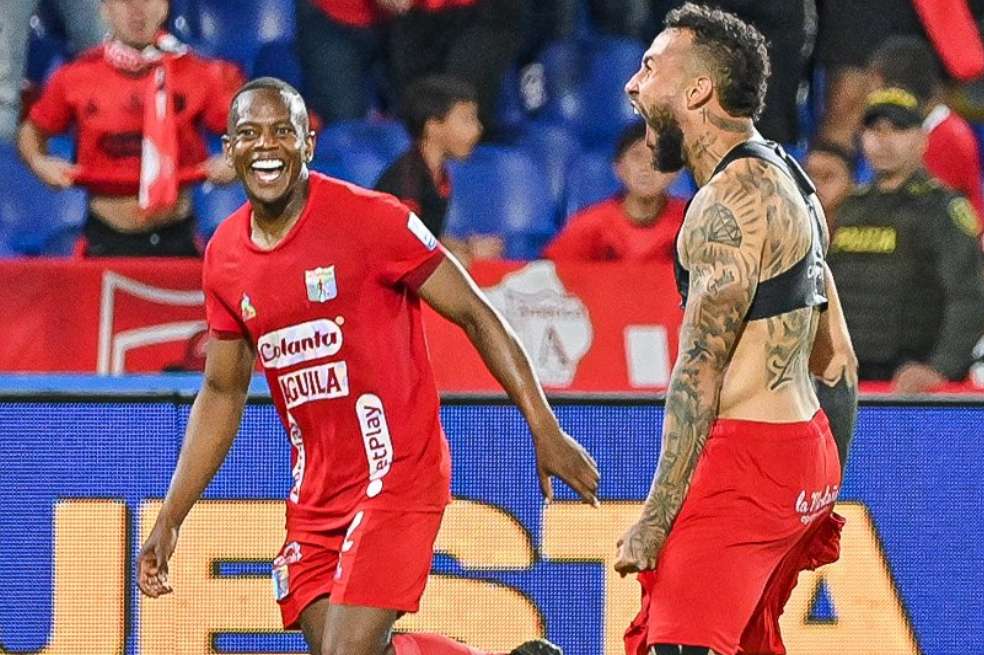 Duván Vergara marcó en gol del empate escarlata frente a Fortaleza.