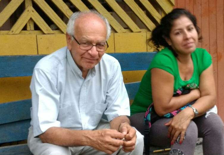 Padre Javier Giraldo, en la Comunidad de Paz de San José de Apartadó. /Fotos: cortesía William Rozo
