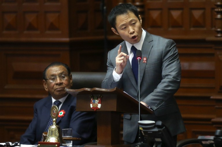 Kenji Fujimori queda a un paso de ser destituido del Congreso peruano