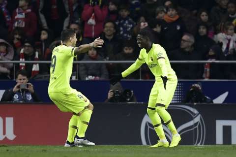 Dembelé salvó al Barcelona y frustró al Atlético de Madrid