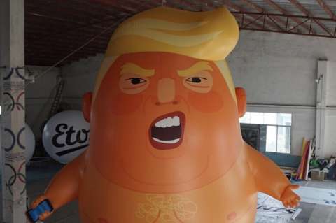 Este es el globo del "Bebé Trump" que volará sobre Londres el próximo viernes