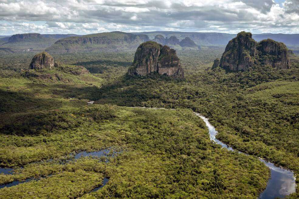 El Parque Nacional de Chiribiquete se caracteriza por tener 38 mesetas en roca, o “tepuyes”. Es el más grande del sistema de Parques Nacionales Naturales. / AFP