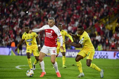 Santa Fe empató con Bucaramanga y se puso al día en la Liga BetPlay