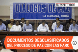 Documentos desclasificados del proceso de paz con las Farc