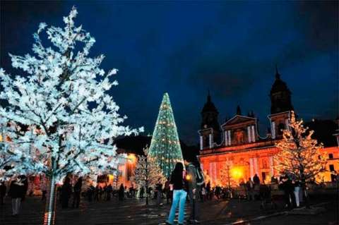 Se prendió la navidad en Bogotá
