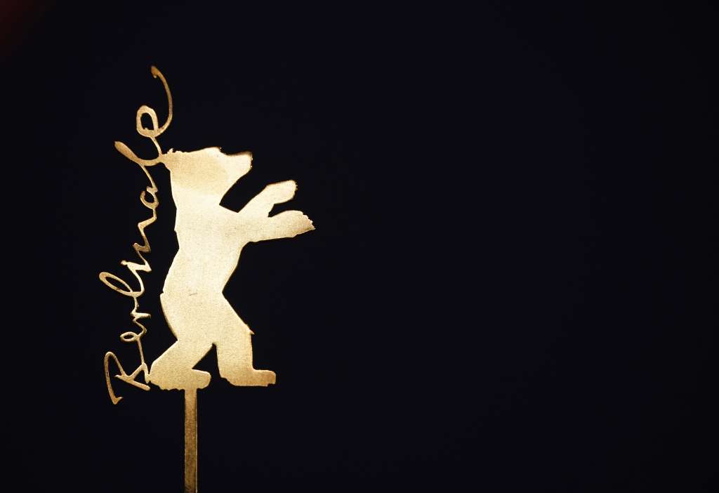 Berlin (Germany), 17/02/2023.- The Berlinale Bear logo at the press conference for the movie 'La Bete dans la jungle' (The Beast in the Jungle) during the 73rd Berlin International Film Festival 'Berlinale' in Berlin, Germany,17 February 2023. The in-person event runs from 16 to 26 February 2023. (Cine, Alemania) EFE/EPA/CLEMENS BILAN