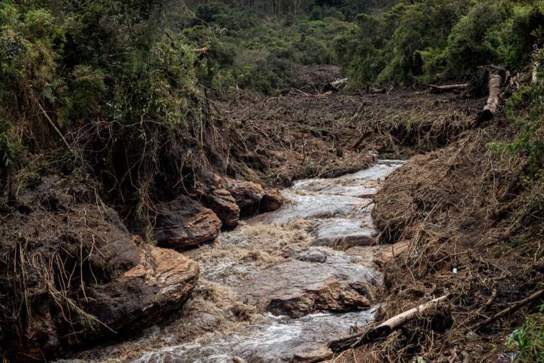 Organismos de socorro trabajan este 14 de noviembre en la zona de Arboreto, en La Calera, para tratar de encontrar a una persona reportada como desaparecida.