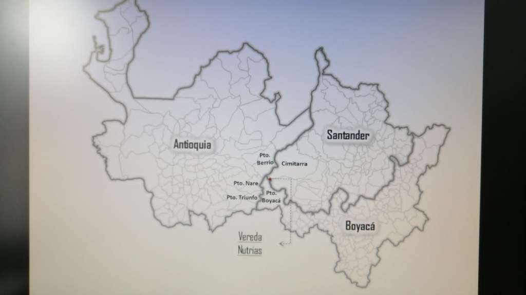Mapa de la zona en la que se escondía y murió Matamba.