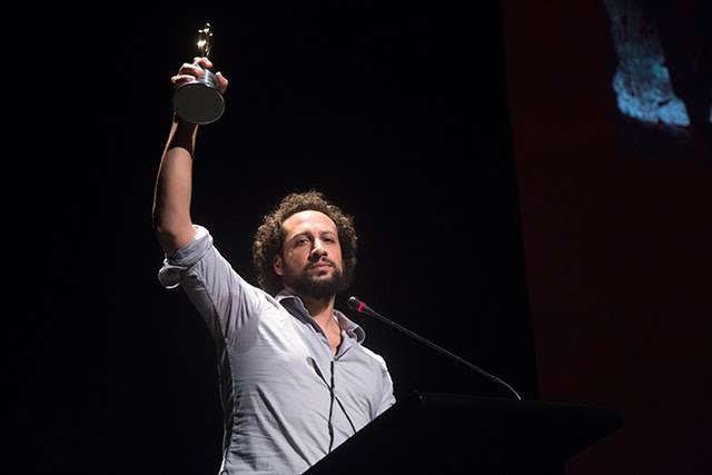 Kiro Russo, director de Viejo Calavera, mejor película competencia oficial ficción. / Cortesía