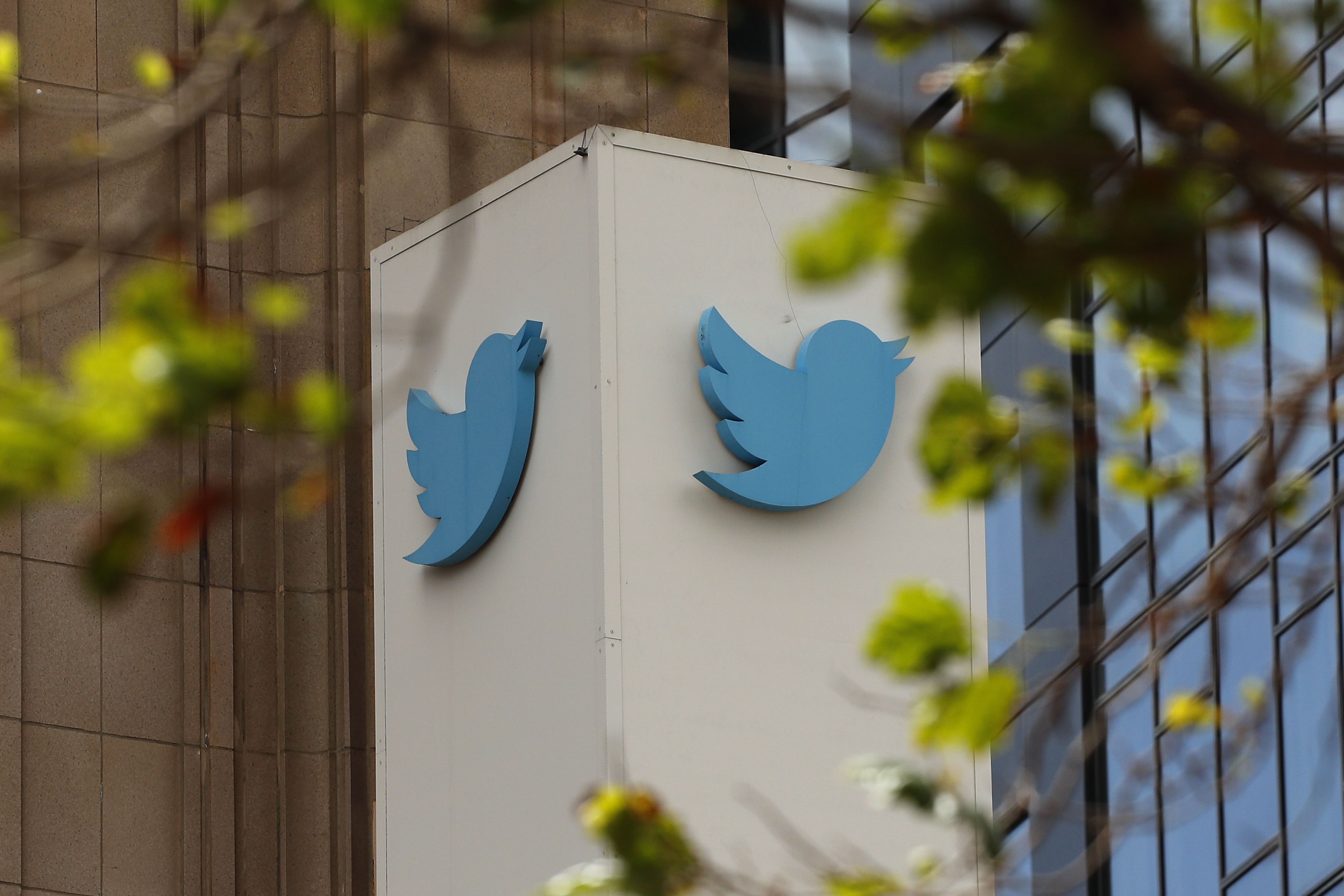 San Francisco (United States), 24/07/2023.- The iconic Twitter blue bird logo at the company'Äôs headquarters in San Francisco, California, USA, 24 July 2023. Work was underway to alter Twitter signs after Twitter owner Elon Musk annouced the rebranding of the social media platorm to X but was halted after San Francisco police responded to a call from building security that the signs were being stolen. A San Francisco police spokesperson stated that Twitter had a work order to take the sign down but didn'Äôt communicate that to security and the property owner of the building. EFE/EPA/JOHN G. MABANGLO