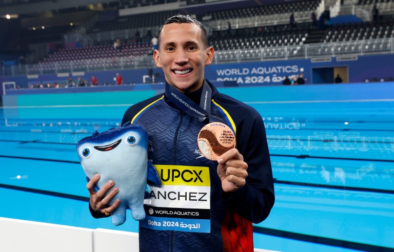 Gustavo Sánchez se llevó la medalla de bronce en el Mundial de natación artística