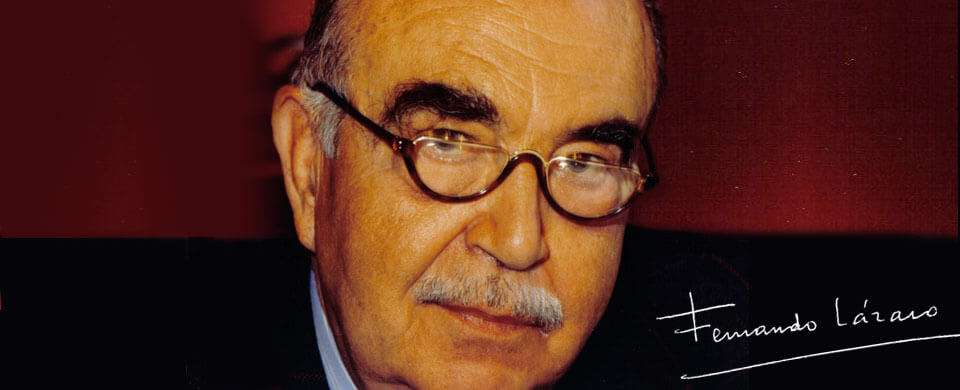 Fernando Lázaro Carreter, autor de "El dardo en la palabra", y presidente de la Real Academia de la Lengua por más de siste años. / Cortesía