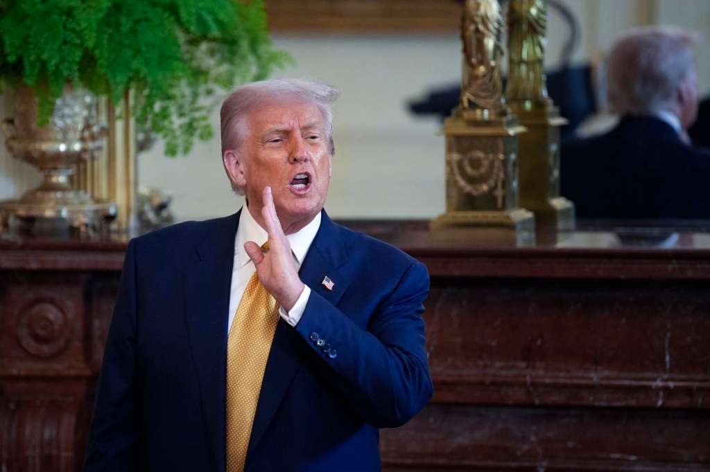 Washington (USA), 22/07/2025.- US President Donald Trump participates in a reception with Republican Members of Congress in the East Room at the White House in Washington, 22 July 2025. EFE/EPA/Yuri Gripas / ABACAPRESS.COM / POOL