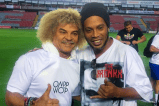 El encuentro por una buena causa entre Ronaldinho y Valderrama