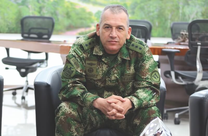 El general Juan Carlos Ramírez es el comandante de la Séptima División, unidad cuya jurisdicción es Chocó, Antioquia y el sur de Córdoba / Juan Sebastián Lombo